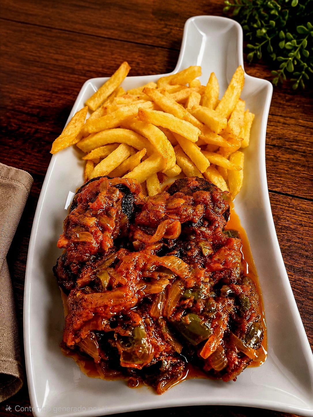 Morcilla con tomate de Venta La Ventilla